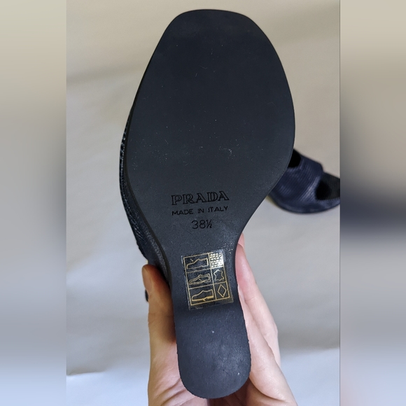Vintage Prada Peep Toe Wedge Heel - Picture 13 of 13